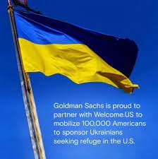 Welcome. US and Goldman Sachs Partner to Sponsor 100,000 Ukrainian Refugees