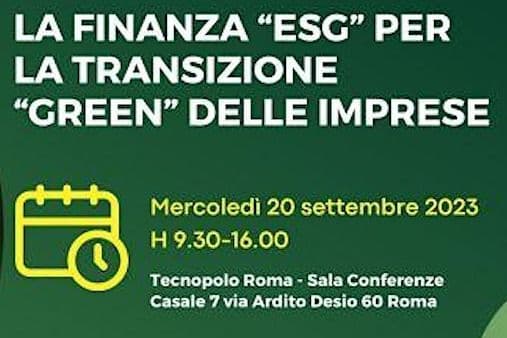 “ESG” FINANCE FOR THE “GREEN” TRANSITION OF BUSINESSES