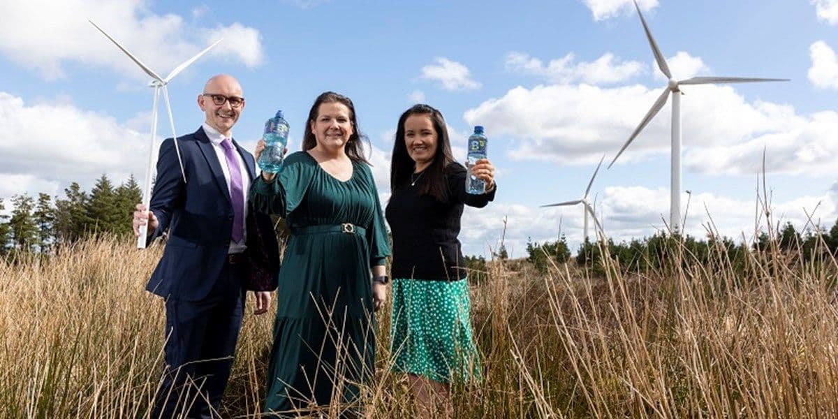 Ballygowan Goes Green: 100% Wind-Powered Mineral Water