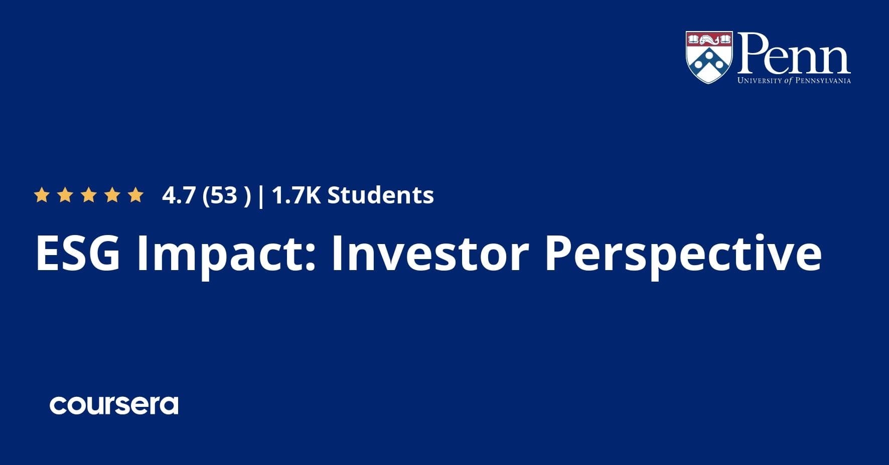 ESG Impact: Investor Perspective