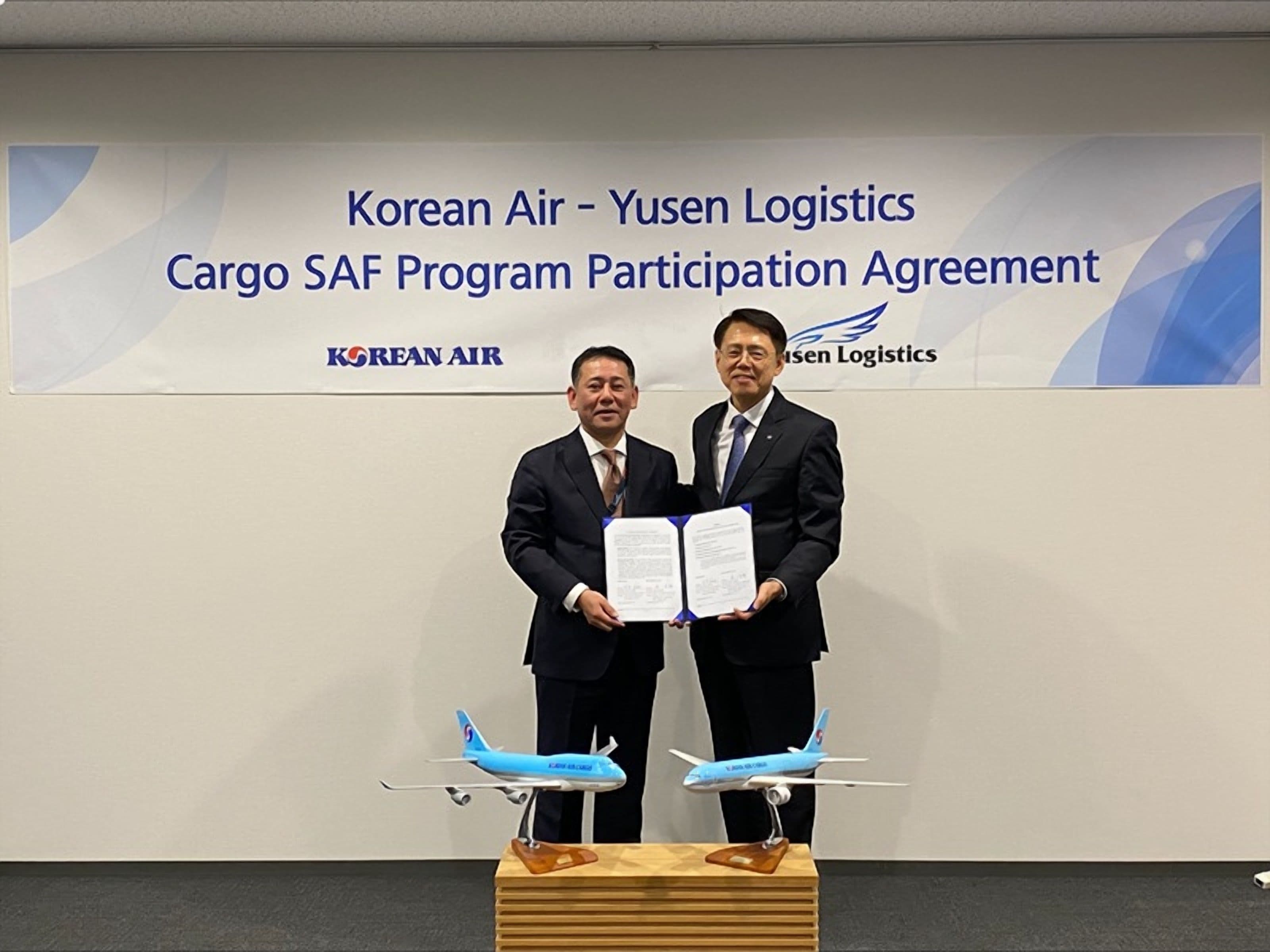 Korean Air and Yusen Take on SAF Cargo