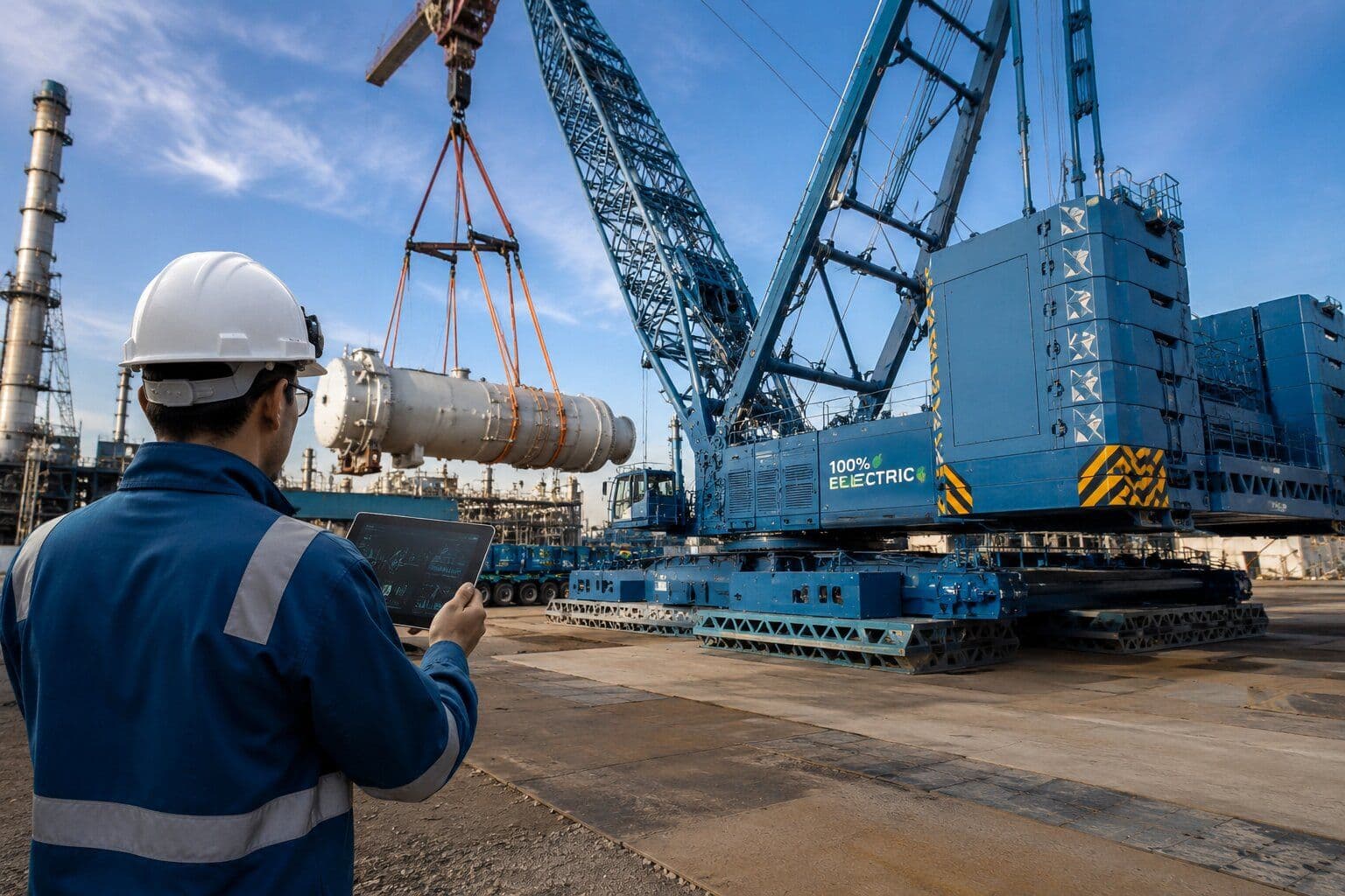 Sarens Sustainability Drive: Electric Cranes and AI Transform Heavy Lifting