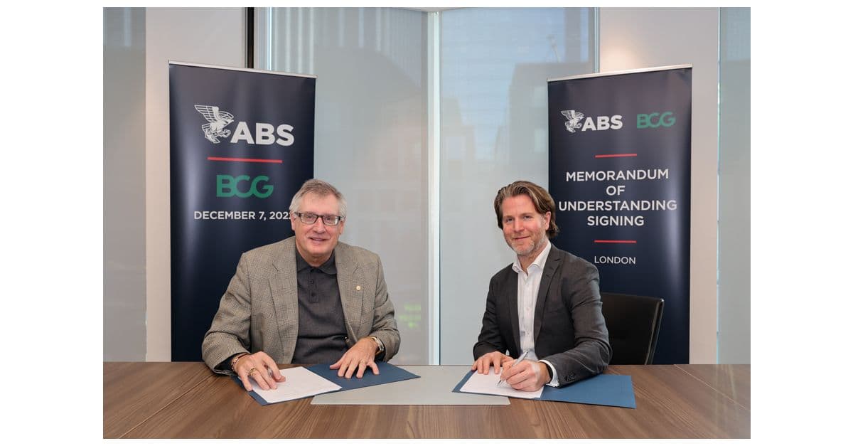 BCG and ABS Pool Resources to Aid Marine and Offshore Decarbonisation