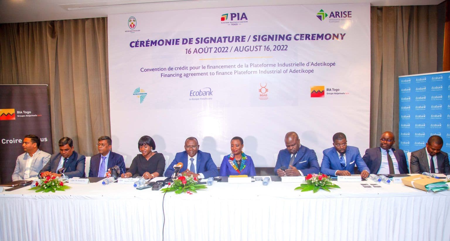 Afreximbank, Ecobank Togo, and BIA Togo Support Construction of Adétikopé Industrial Platform